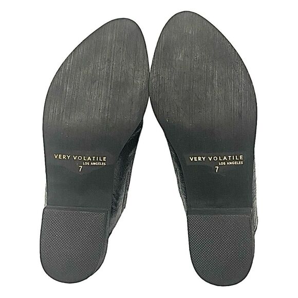 Very Volatile Black Mules Slip On Size 7 Medium Good Condition Pre-Owned - Picture 5 of 9